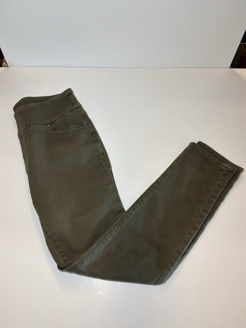 Ladies Jag Olive Pull On Pants Size 8